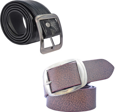 

Sun Shopping Men Formal Multicolor Synthetic Belt, Black:brown