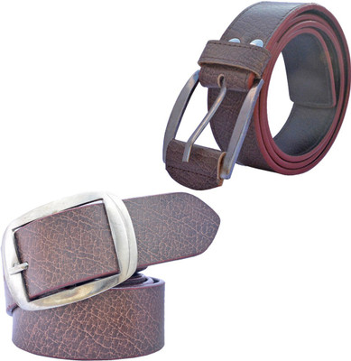 

Sun Shopping Men Formal Brown Synthetic Belt