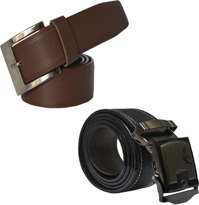 

Sun Shopping Men Formal Multicolor Synthetic Belt, Black:brown
