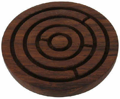 

Worthy Fancy Shoppee Wooden Labyrinth Board Game Ball in Maze Puzzle and Brain Teaser Hand and Eye Coordination Brain Game for Kids and adults(13x13x3cm) Board Game