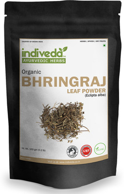 

Indiveda Organic Bhringraj (Eclipta Alba) Powder for Hair Treatment(100 g)