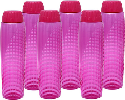 JAYPEE 1000 ml Plastic Bottle(Pack of 6, Pink)