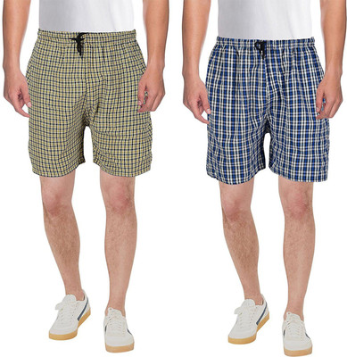 Ahem Checkered Men Boxer(Pack of 3)