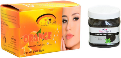 

Pink Root Orange Bleach 250g, Charcoal Gel 500ml(Set of 2)