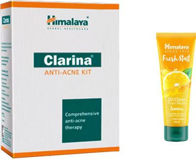 

Himalaya Clarina Anti Acne kit, Fresh Start Oil Clear lemon Face Wash(Set of 2)