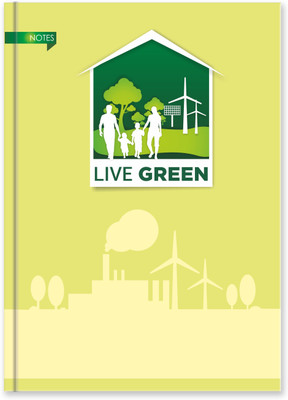 

La kaarta B5 Notebook(Live Green Notebook A5 Size, Multicolor)