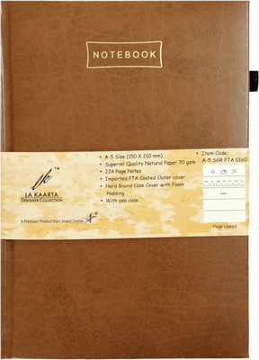 

La kaarta A5 Notebook(Tan Notebook A5 Size, Tan)
