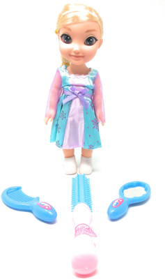 

Akrobo Doll With Moving Body Parts and Hair Accessory(Blue)