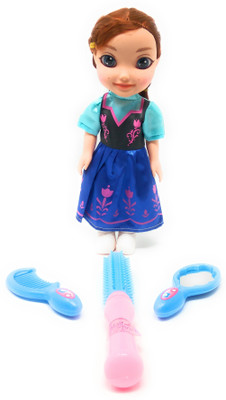 

Akrobo Doll With Moving Body Parts and Hair Accessory(Blue, Purple)
