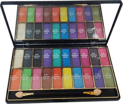 

miss rose professional makeup kit 3d shiney 20 color wet eye shadow multicolor femina09 kit of 1 7.5 g(multicolor)