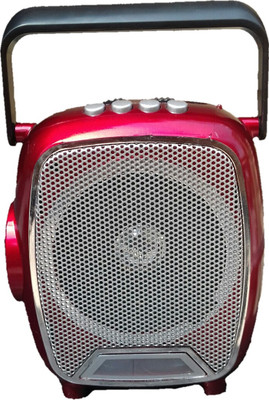 

CRETO latest high sound fm radio with side led torch light support usb pendrive, memory card, FM Radio(red)