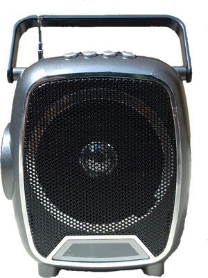 

CRETO high sound fm radio support usb pendrive, memory card, led torch at side, FM Radio(grey)