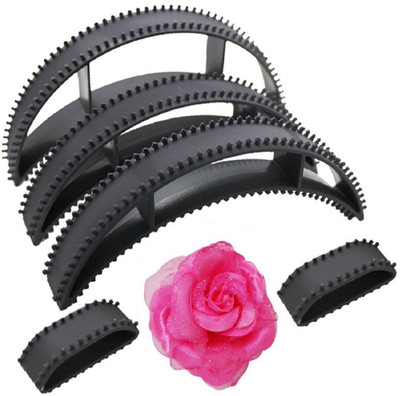 

INAAYA Combo Of Hair Bumpits And Hair Accessories Rose Clip For Women And Girls, Black Pink, 20 Gram Hair Accessory Set(Black, Pink)