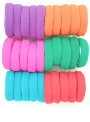 

Jsavaliya Hair Rubber bands For Women & Girls -Set Of 30 Pcs-Six Color. Rubber Band(Multicolor)