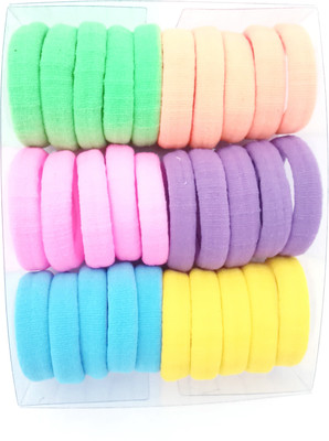 

Jsavaliya Hair Rubber bands For Women & Girls -Set Of 30 Pcs-Six Color. Hair Band(Multicolor)
