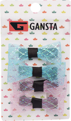 

Gansta Blue & Pink Hair Clips Set Hair Pin(Pink, Blue)