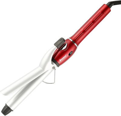 

Shinon SH-8708 1 inch Curling Iron with Tourmaline Ceramic Coating, Hair Curling Wand with Anti-Scalding Insulated Tip Hair Curler(Red)