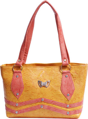 LandLord Shoulder Bag(Yellow, Pink), Pink;yellow