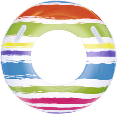 

DealBindaas Bestway Adult Swim Ring, 36" (91cm) with Handles Striped Design Swimming Ring Stirped Swing Tube 36 Inches | 91 Cms | For Kids Teen | Easy Inflatable | Easy To Store Inflatable Pool Accessory(Red)