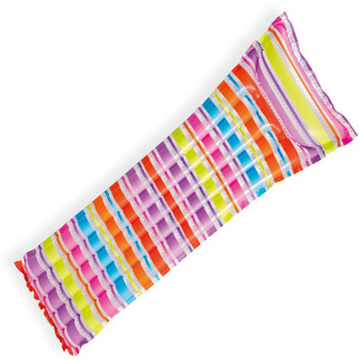 

CSU Swimming Lounge - Water Floating Mat (For All Age Group) (Purple Stripes) Inflatable Pool Accessory(Purple)