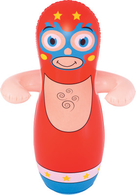 

DealBindaas Bestway Big Bop Punching Bag Wrestler Red 36 Inches Height | Age 3 To 6 Years | Multi Colour | Best Way To Play Fun Time Actively | Built-in sand chamber Inflatable Play Gym(red)