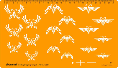 

LINOGRAPH Li-2004 Jewelry Design Template(Pack of 18)