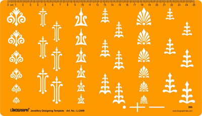 LINOGRAPH Li-2008 Jewelry Design Template(Pack of 36)
