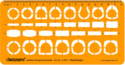 

LINOGRAPH Li-2017 Ring Jewelry Design Template(Pack of 30)