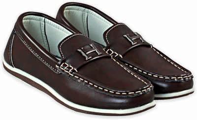 

Manas Boys Slip on Loafers(Brown