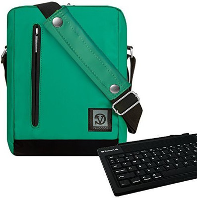 

Vangoddy 8 inch Laptop Messenger Bag(Green)