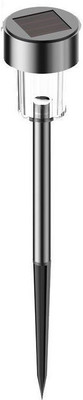 

QUINERGYS ® Gainsboro - Solar Powered Pathway Light LED Lantern(Black), Silver