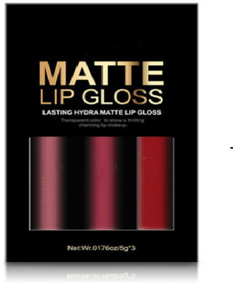 

DALUCI 3PCS Long-Lasting Waterproof Water-Resistant Velvet Batom Nude Lip Gloss(15 g, Multicolor)