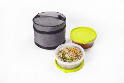 Cutting EDGE LBsz1.NW1.1sz1-2pc.DenimBlk 2 Containers Lunch Box(500 ml)