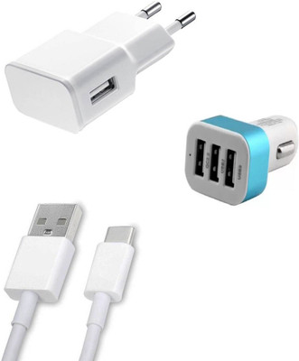 DAKRON Wall Charger Accessory Combo for Samsung Galaxy C9 Pro(White)