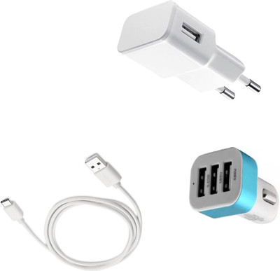 DAKRON Wall Charger Accessory Combo for OnePlus 5T(White)