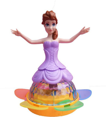 

Happiesta Dream Princess Musical Rotating Toy Doll with LED Light(Pink)