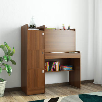 

Spacewood Winner Engineered Wood Study Table(Free Standing, Finish Color - Walnut Rigato)