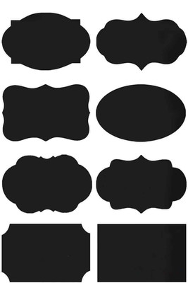

House of Quirk Chalkboard Labels Premium Stickers for Jars to Decorate Your Pantry Storage & Office Priemum Jars Sticker Paper Label(Black)