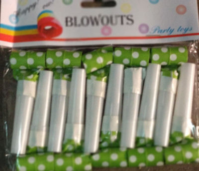 

djp Party Blowouts Whistles, Polka Dot Whistles Party Blowouts(Pack of 10)