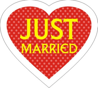 

Funcart Just Married Photo Booth Board(Wedding, Bachelorette, Party, Birthday)