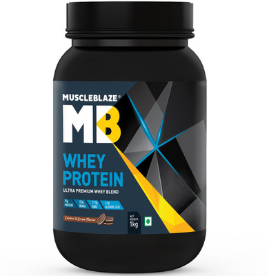 

MuscleBlaze Whey Protein(1 kg, Cookies & Cream)