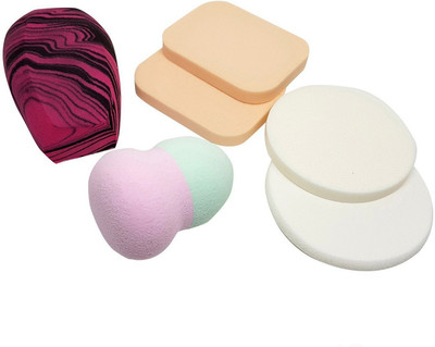

INAAYA Beauty Makeup Blending Powder Puff Sponge For Women And Girls Multicolour 6 Pcs, 10 Gram, Pack Of 1