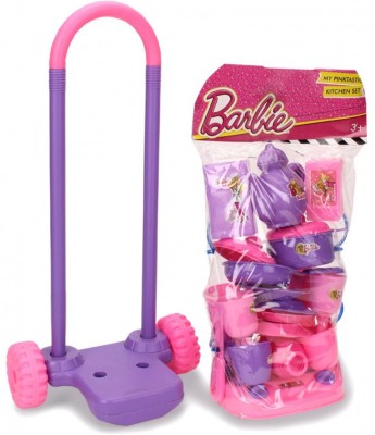 BARBIE Barbie My Pinktastic Trolley Kitchen Set - 21 Pieces
