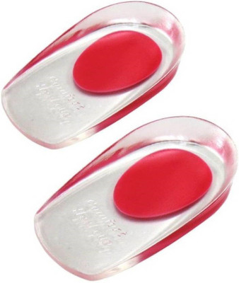 

AlexVyan Red Heel Cushions For Orthopedic Heel Spur Support And Plantar Fasciitis Gel- Heel Pad Heel Socks Height Increaser- Foot Insole For Female Women Girl Heel Support(Red