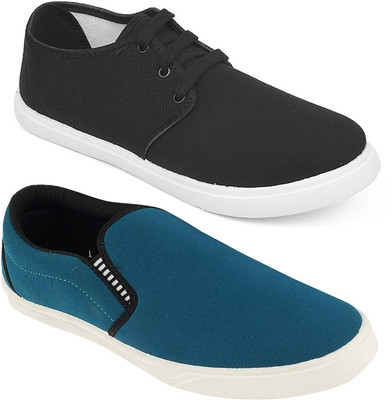 

Pexlo Combo pack of 2 Casual Shoes (Loafers and Sneakers Shoes) Slip On Sneakers For Men(Multicolor