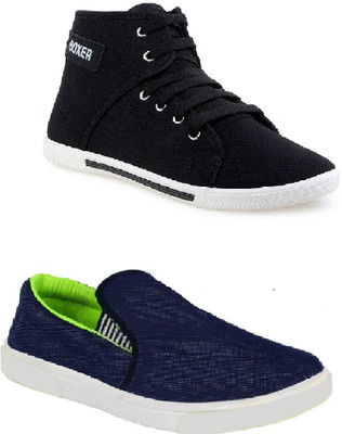 

STYLIVO Combo Pack Of Sneaker With Loafer For Men Casuals For Men(Black, Green