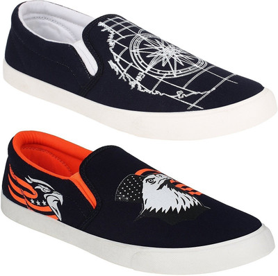 

Pexlo Combo pack of 2 Casual Shoes Sneakers For Men(Multicolor, Blue::maroon