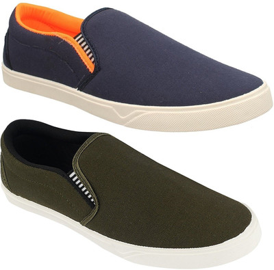 

Pexlo Combo pack of 2 Casual Shoes (Loafers and Moccasins Shoes) Slip On Sneakers For Men(Multicolor, Green::blue