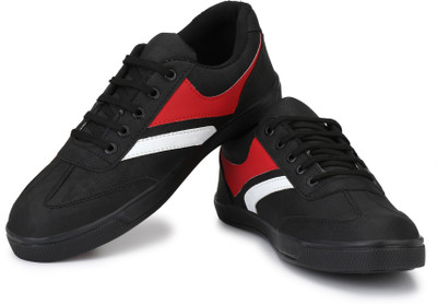 

Yodi Vertiuon Black Canvas Sneakers Casual Shoes for Running and Walking Casuals For Men(Black, White