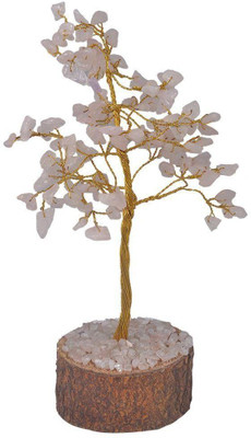AIR9 ROSE QUARTZ 100 CHIP GEMS TREE Decorative Showpiece  -  17 cm(Crystal, Multicolor)